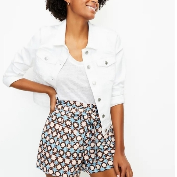 Loft‎ Graphic Print Shorts Size XS NWT - Picture 1 of 8